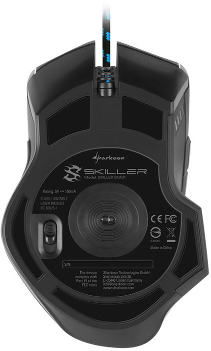 Sharkoon Skiller SGM1 Ratón Gaming Ergonómico Negro Sharkoon Skiller SGM1 Ratón Gaming Ergonómico Negro