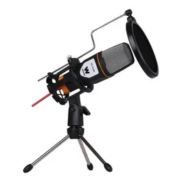 Woxter Micrófono Condensador Mic Studio Black con Trípode Ajustable