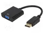 Gembird A-DPM-VGAF-02 Adaptador DisplayPort macho a VGA hembra 0,15 m Negro