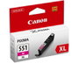Canon CLI-551XL Cartucho de Tinta Magenta XL Original Detallado de Alto Rendimiento (660 páginas) 11ml