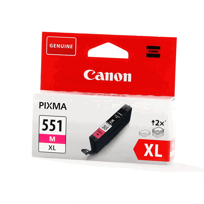 Canon CLI-551XL Cartucho de Tinta Magenta XL Original Detallado de Alto Rendimiento (660 páginas) 11ml