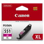 Canon CLI-551XL Cartucho de Tinta Magenta XL Original Detallado de Alto Rendimiento (660 páginas) 11ml