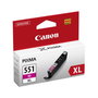 Canon CLI-551XL Cartucho de Tinta Magenta XL Original Detallado de Alto Rendimiento (660 páginas) 11ml