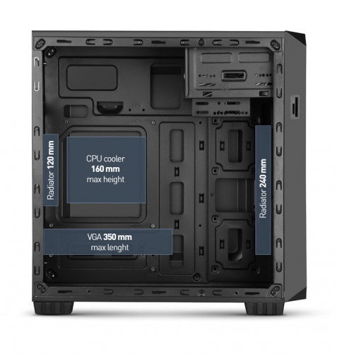 NOX Coolbay MX2 Mini-Tower Negro