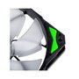 Nox Hummer H-Fan LED Verde 120mm