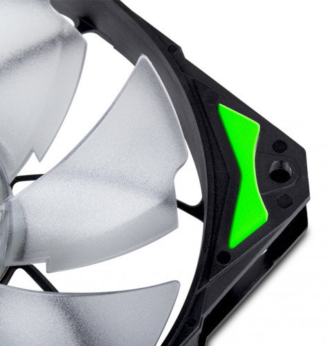 Nox Hummer H-Fan LED Verde 120mm