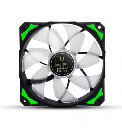 Nox Hummer H-Fan LED Verde 120mm