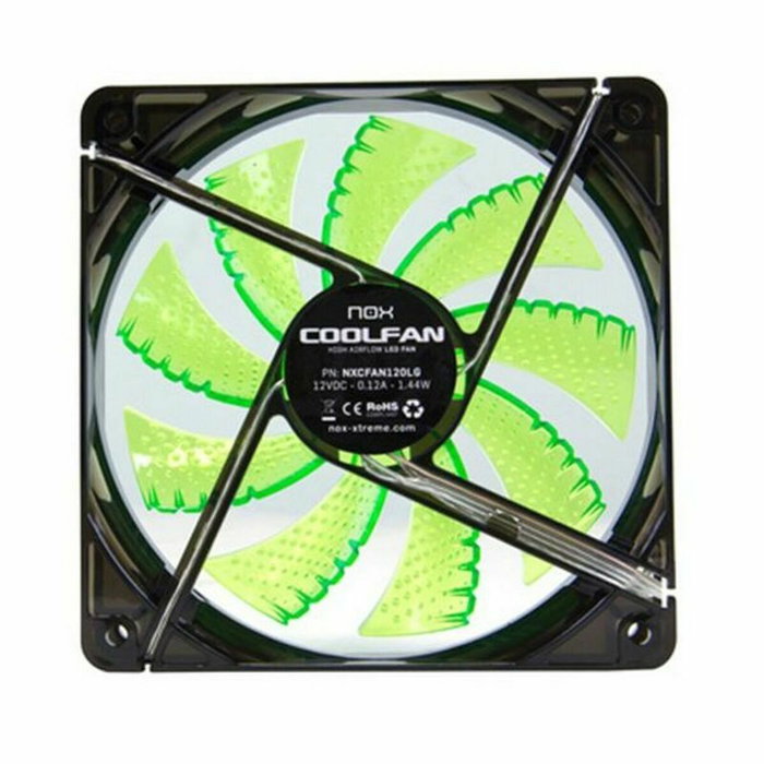 Nox Coolfan 120 LED Verde Nox Coolfan 120 LED Verde