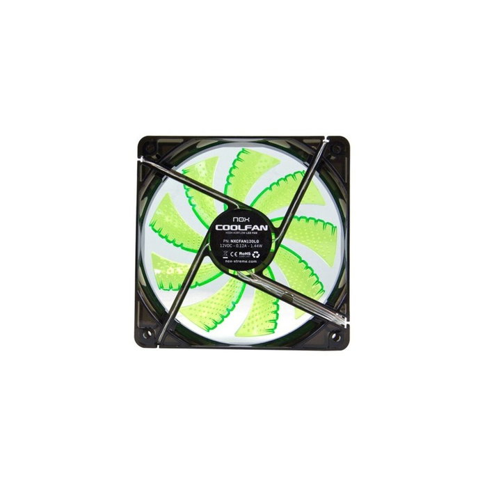 Nox Coolfan 120 LED Verde Nox Coolfan 120 LED Verde