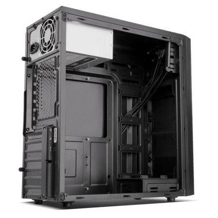 NOX Caja Semitorre Nox Lite010 (NXLITE010) con Fuente ATX 500W - Torre ATX Negra con Ventiladores 120mm