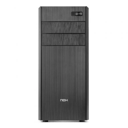 NOX Caja Semitorre Nox Lite010 (NXLITE010) con Fuente ATX 500W - Torre ATX Negra con Ventiladores 120mm