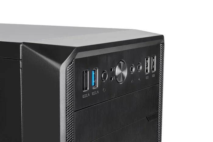 NOX Lite LITE030 Caja PC Mini-Tower Negro Micro-ATX con Fuente 500W USB 3.0, Compatible con Gráficas 315mm y 4 SSD