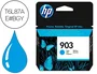 HP 903 Cartucho de Tinta Cian (T6L87AE)
