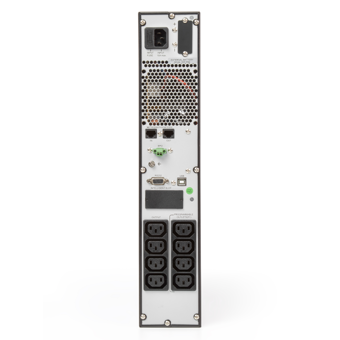 SALICRU SPS 800 ADV RT2 SAI/UPS 800VA 720W Line-Interactive, Onda Sinusoidal, Formato Tower/Rack 2U, 8 Salidas, LCD, USB, RS-232, Slot Smart
