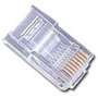 GEMBIRD Conector RJ-45 PLUG3UP6/50 Transparente con contactos chapados en oro