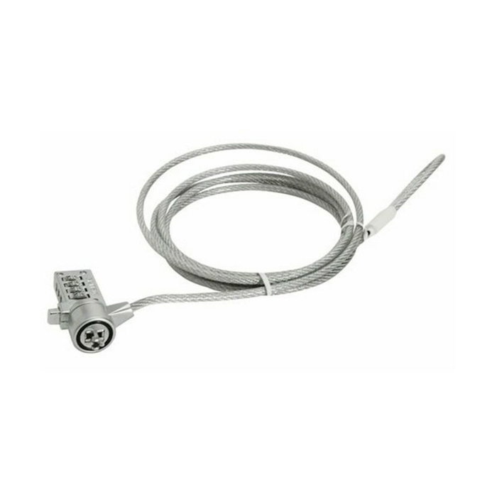 Gembird LK-CL-01 Cable de Seguridad para Portátil con Combinación de 4 Dígitos, Plata
