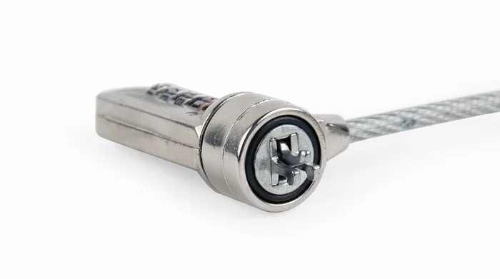 Gembird Cable Antirrobo para Portátil con Combinación de 4 Dígitos, Cable de Acero de 4 mm, Color Plata, LK-CL-01