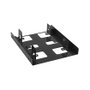 SHARKOON BayExtension para bahía de 3.5 pulgadas - Extensor de bahía de 120 x 102 x 24 mm, color negro