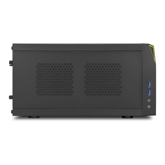 Sharkoon C10 Caja PC Mini-ITX Negra y Amarilla