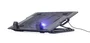 Gembird Base Refrigeradora Portátil Ajustable NBS-1F17T-01 con Ventilador Silencioso 1500 RPM, Luz LED y Puerto USB para Portátiles Hasta 17 Pulgadas