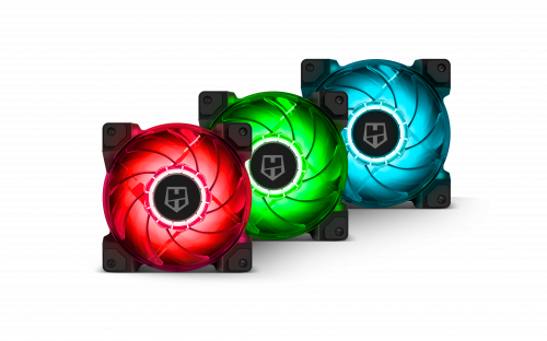 Nox Hummer H-Sync Kit de 3 Ventiladores RGB 120 mm PWM