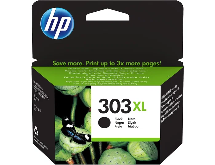 HP 303XL Cartucho de Tinta Negro Alta Capacidad (T6N04AE) HP 303XL Cartucho de Tinta Negro Alta Capacidad (T6N04AE)