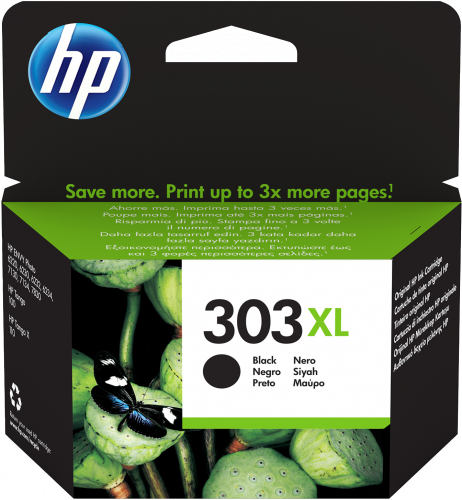HP Cartucho de Tinta 303XL Negro T6N04AE HP Cartucho de Tinta 303XL Negro T6N04AE