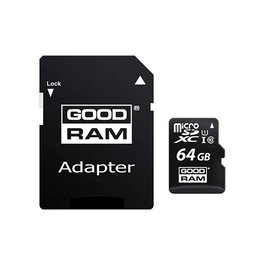 Tarjeta de Memoria Micro SD con Adaptador GoodRam UHS-I Clase 10 100 Mb/s