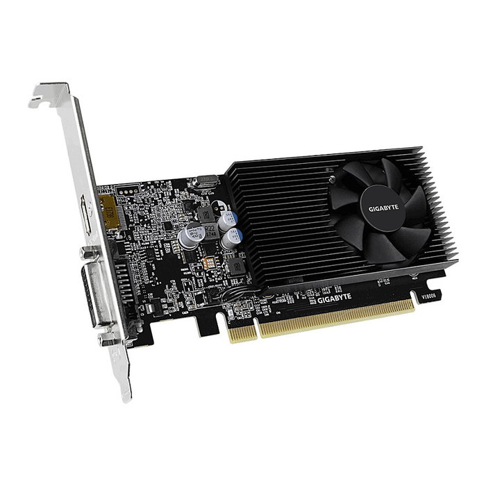 GIGABYTE Tarjeta Gráfica GeForce GT 1030 2GB GDDR4 64-bit 1 Fan Low Profile (GT1030 2GB Gigabyte LP DDR4)