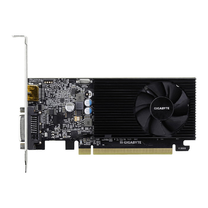 GIGABYTE Tarjeta Gráfica GeForce GT 1030 2GB GDDR4 64-bit 1 Fan Low Profile (GT1030 2GB Gigabyte LP DDR4)