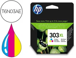 HP 303XL T6N03AE Cartucho de Tinta Tricolor de Alta Capacidad