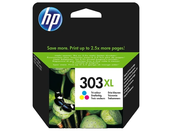 HP 303XL T6N03AE Cartucho de Tinta Tricolor de Alta Capacidad
