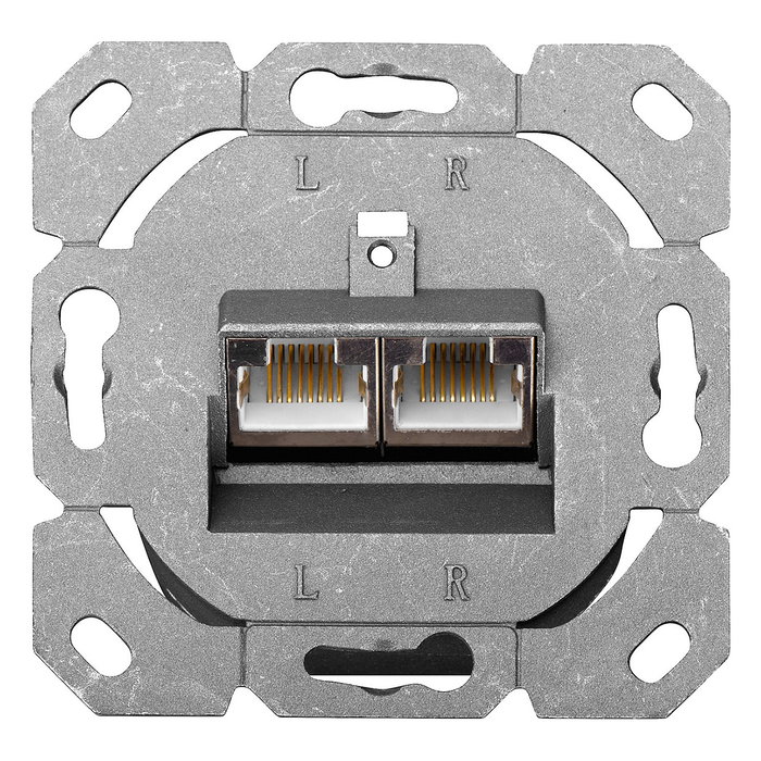 Digitus DN-93609 Toma de Pared RJ45 Cat 6 Apantallada Montaje Superficie Blanco