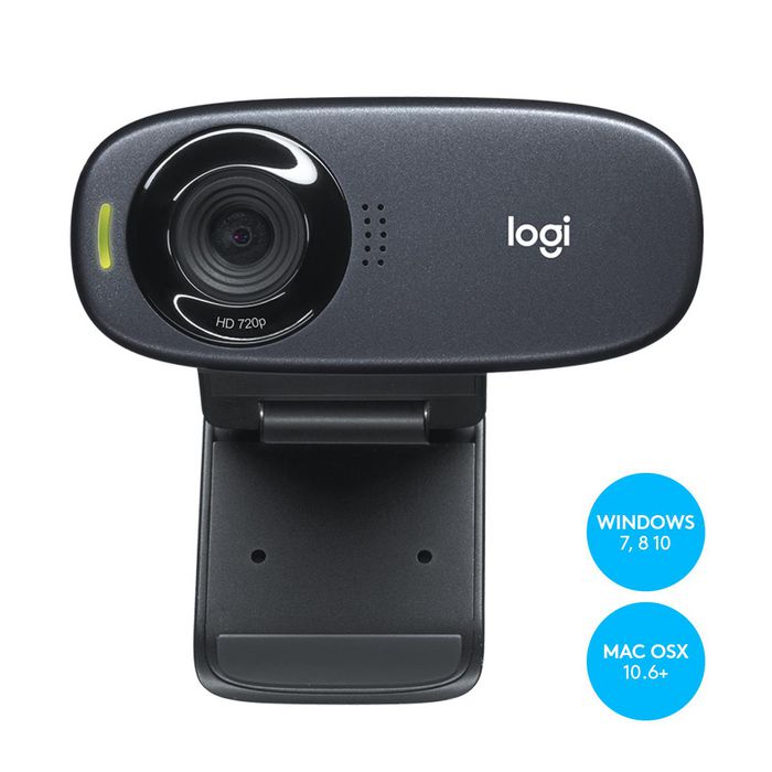 Logitech C310 Webcam HD 720p con Tecnología RightLight 2 para Vídeo Llamadas Claras