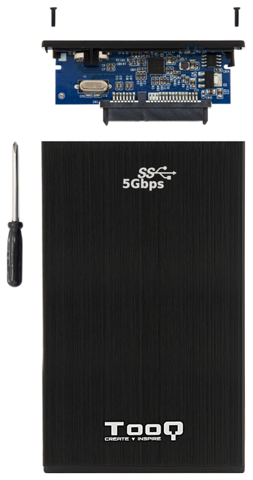 Tooq TQE-2522B Caja Externa para HDD/SSD 2.5 pulg. Negro Tooq TQE-2522B Caja Externa para HDD/SSD 2.5 pulg. Negro