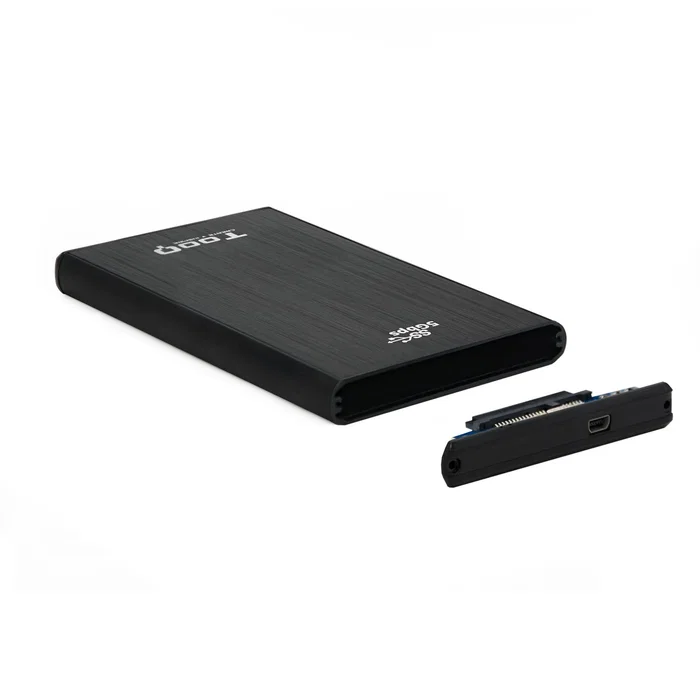 TooQ TQE-2522B Caja Externa para Disco Duro HDD/SSD SATA 2.5" hasta 9.5mm USB 3.2 Gen 1 - Hasta 3 TB - Negro