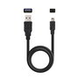 TooQ TQE-2522B Caja Externa para Disco Duro HDD/SSD SATA 2.5" hasta 9.5mm USB 3.2 Gen 1 - Hasta 3 TB - Negro