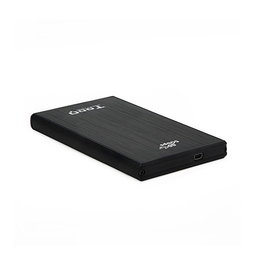 TooQ TQE-2522B Caja Externa para Disco Duro HDD/SSD SATA 2.5" hasta 9.5mm USB 3.2 Gen 1 - Hasta 3 TB - Negro
