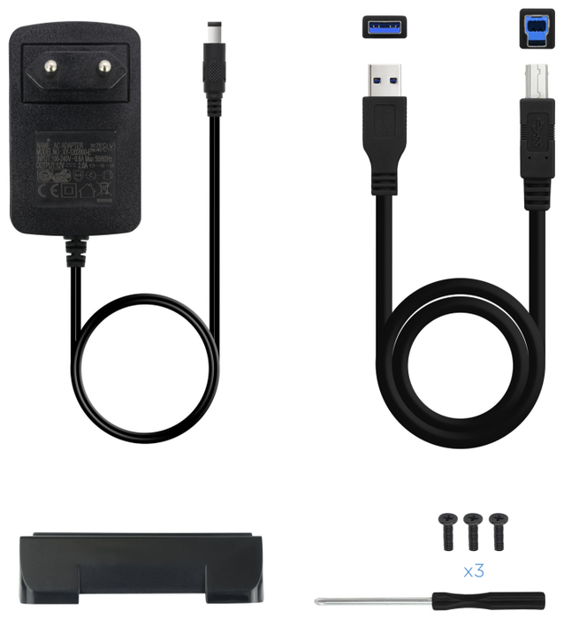 TOOQ Caja de Disco Duro 3,5'' SATA USB 3.0 Negra TQE-3527B TOOQ Caja de Disco Duro 3,5'' SATA USB 3.0 Negra TQE-3527B