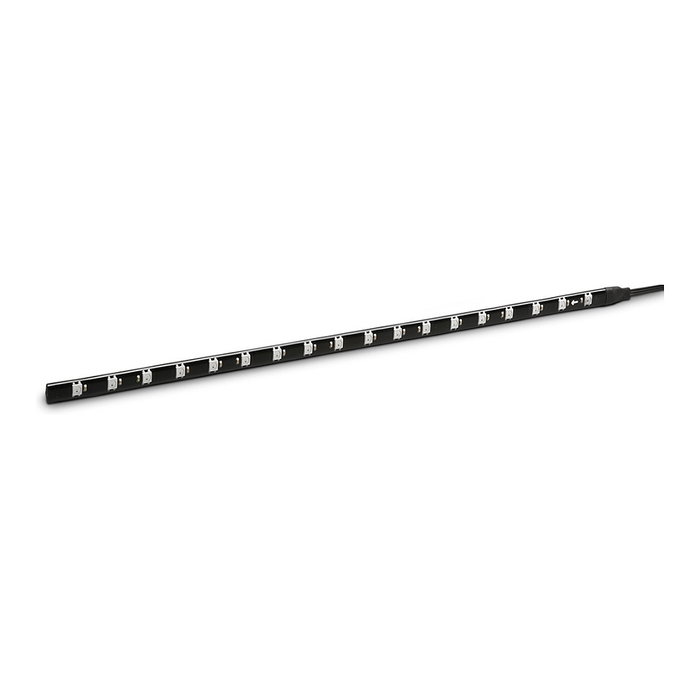 Sharkoon Shark Blades RGB - Tira LED RGB Universal con Control por 3-Pin/4-Pin, 5V, 6 m de Cable, Soporte Magnético - Negro
