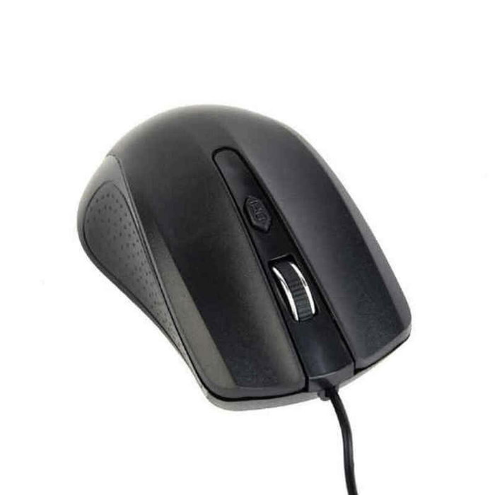 Gembird MUS-4B-01 Ratón Óptico Ambidextro Negro