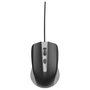 Gembird MUS-4B, Ratón Óptico USB Negro para Ordenador o Portátil, Ergonómico y Preciso