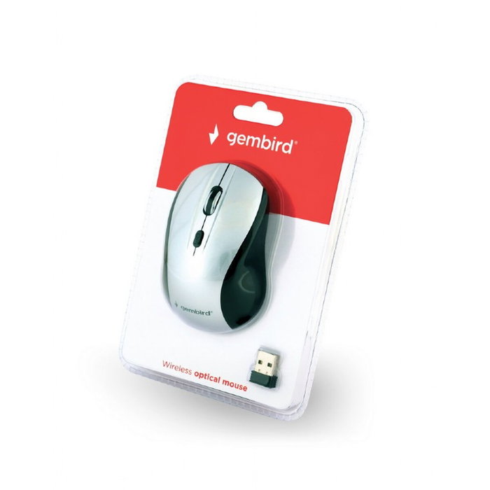 Gembird MUSW-4B-02-BS Ratón de Oficina Ambidextro RF Inalámbrico Óptico 1600 DPI Gembird MUSW-4B-02-BS Ratón de Oficina Ambidextro RF Inalámbrico Óptico 1600 DPI