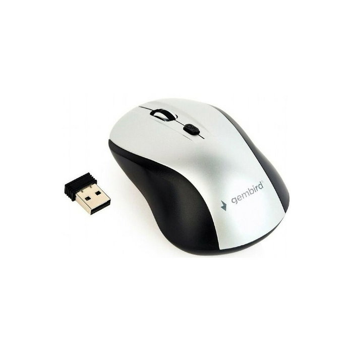 Gembird MUSW-4B-02-BS Ratón de Oficina Ambidextro RF Inalámbrico Óptico 1600 DPI Gembird MUSW-4B-02-BS Ratón de Oficina Ambidextro RF Inalámbrico Óptico 1600 DPI
