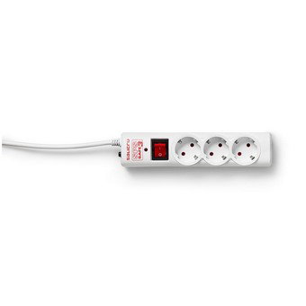 Salicru SPS SAFE 3 Regleta con 3 Tomas Schuko y Protección contra Sobretensiones