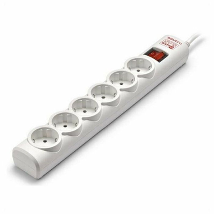 Salicru SPS SAFE 5+ Regleta Protectora con 5 Tomas y 2 USB