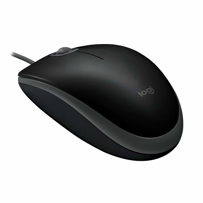 Logitech B110 Silent Ratón Óptico Negro