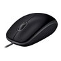 Logitech B110 Silent Ratón Óptico Negro