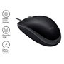 Logitech B110 Silent Ratón Óptico Negro