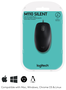 Logitech B110 Silent Ratón Óptico Negro